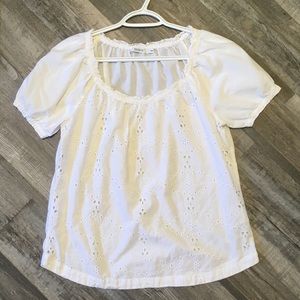 100% Cotton Eyelet Summer Top